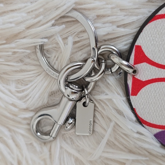 Coach Ride With Pride Bag Charm In Rainbow Signature Canvas - Picture 4 of 4